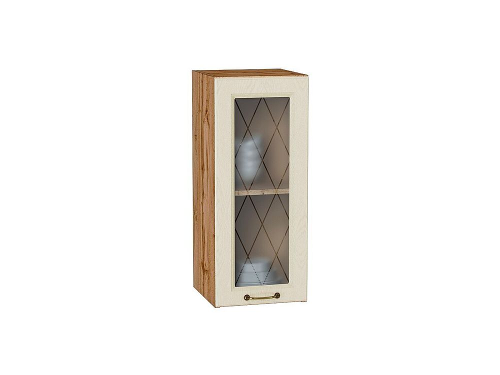 Шкаф верхний с 1-ой остекленной дверцей Ницца