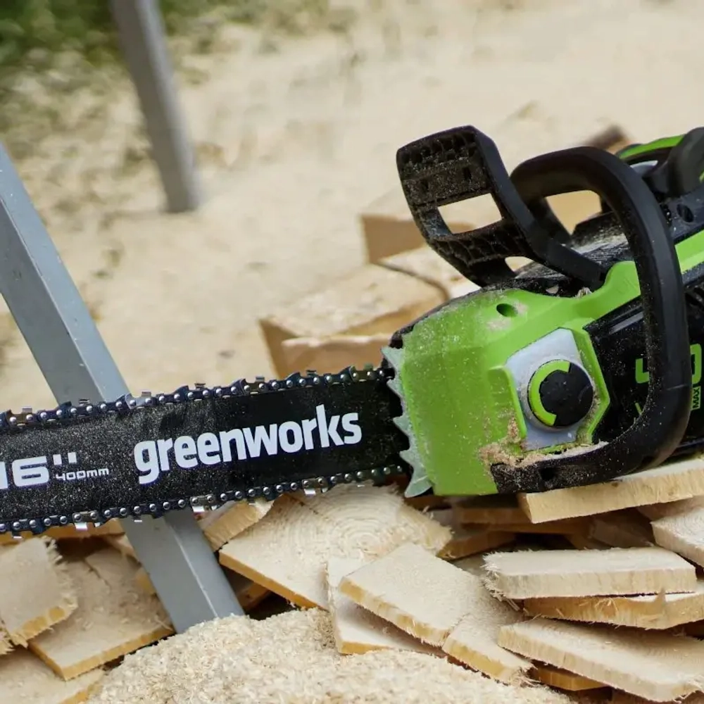 Аккумуляторная цепная пила Greenworks GD40CS18K2 (1 x 2 Ач, ЗУ) 2005807UA