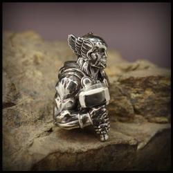 Темлячная бусина "Тор" для ножей , мельхиор