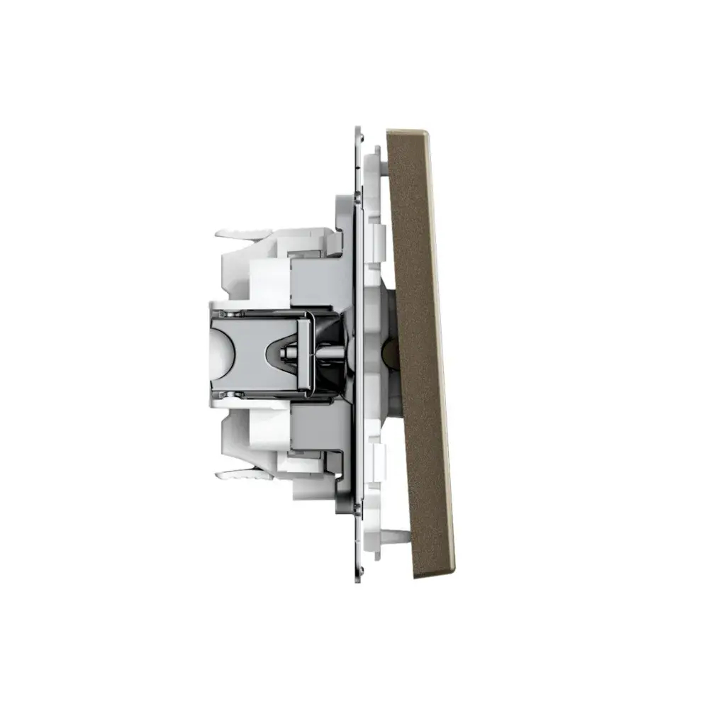 ARTGALLERY 1-клавишный ПЕРЕКЛЮЧАТЕЛЬ, 10АХ, механизм, быстрозажим. клем., МОККО