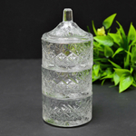 Ваза 3-х ярусная для меда и икры, h15см, d7см "Amelia"