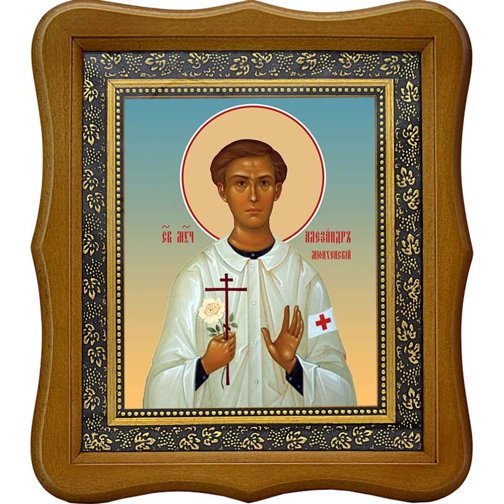 Александр (Шморель) Мюнхенский мученик. Икона на холсте.