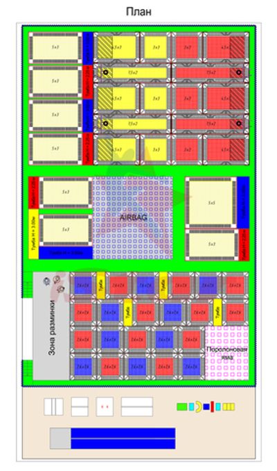 Батутный центр - 928м2