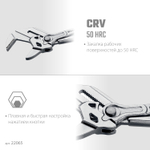 KRAFTOOL Vise-Wrench, 250 мм, клещи переставные-гаечный ключ (22065)