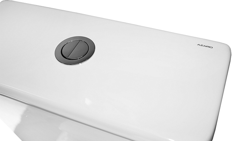 Унитаз напольный Azario FRETTA ROUND 650x340x790 безободковый, в комплекте прямым сиденьем микролифт (AZ-7121A)