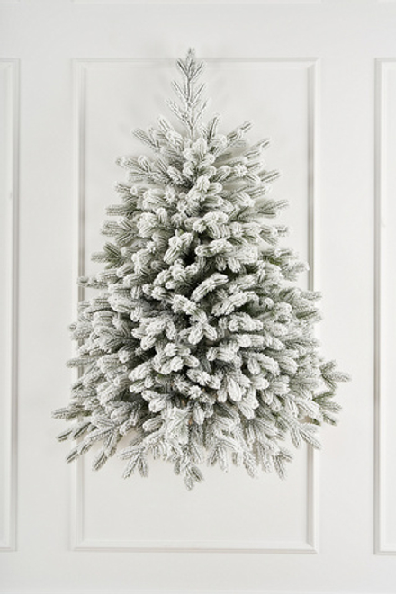 Ель настенная заснеженная Версальская 0,9 м 100% Литые веточки МаксКристмас