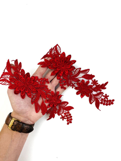 Патч насыщено красный 26*8 см