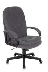 Кресло руководителя Бюрократ CH-868N Fabric серый Alfa 44 крестов. пластик