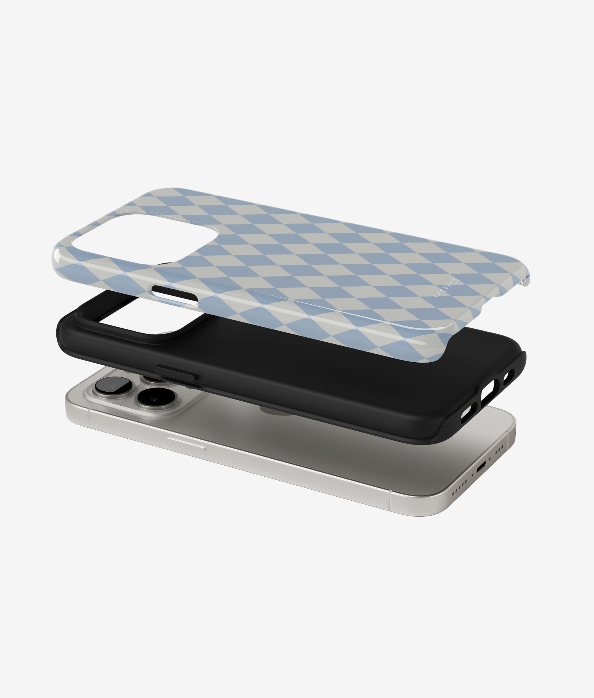 Чехол ICE CUBES (голубой) для iPhone