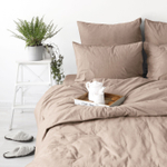 Комплект постельного белья Меланж пралине 2СП с наволочками 70х70