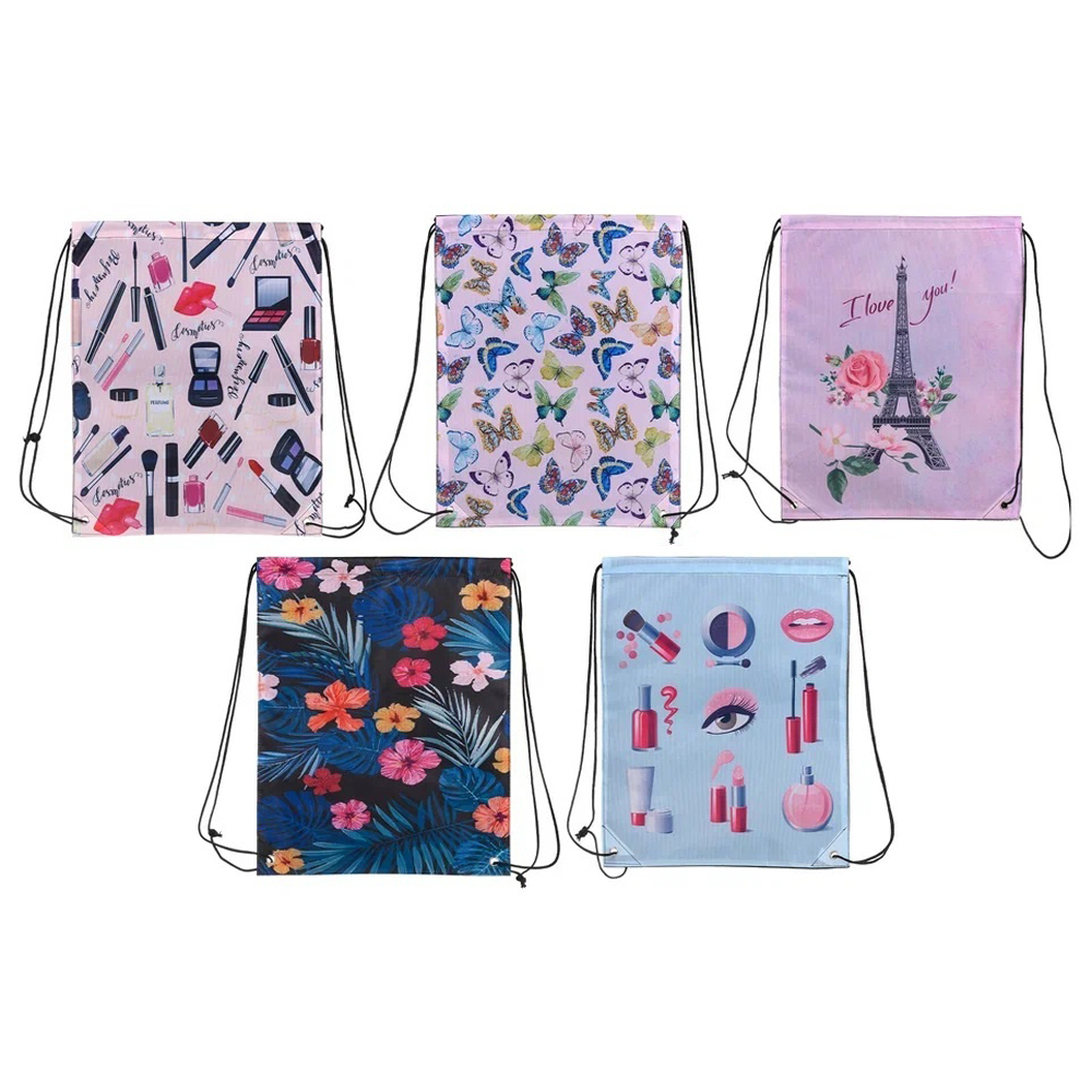 Сумка - мешок для сменной обуви Basir, с дизайном "Женская тематика", ассорти цветов