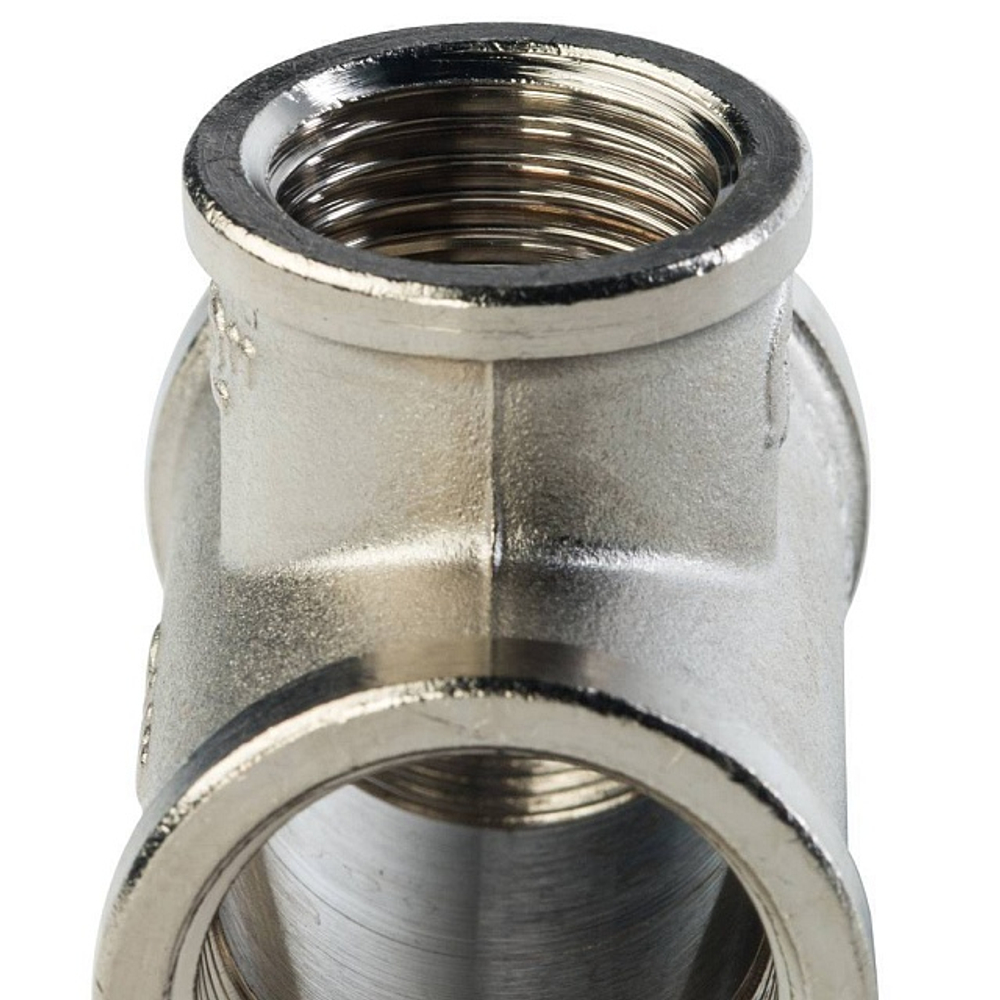 Тройник с внутренней резьбой переходной STOUT SFT 0022 - 3/4" x 1/2" x 3/4" (латунь никелированная)