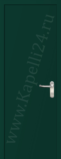 Дверь влагостойкая пластиковая KAPELLI multicolor ДГ RAL 6005 Зеленый мох + коробка