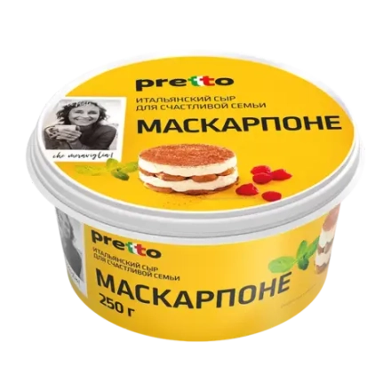 Сыр мягкий Pretto Маскарпоне 80% 250 г