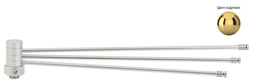 Вешалка удл. Сунержа "ВЕЕР" н/ж для ДР (Золото)