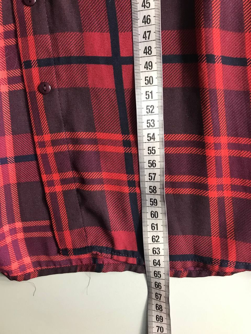 Рубашка Lime в актуальную клетку, маркировка L, на 48 размер