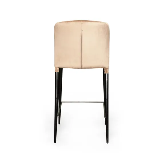 Полубарный стул Albert бежевый бархат