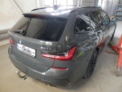 Оцинкованный фаркоп на BMW 3-Series седан/универсал 2018-, BMW 4-Series G22 coupe 2020-, BMW 4-Series G26 Gran Coupe 2021- (без электрики), Galia B025C