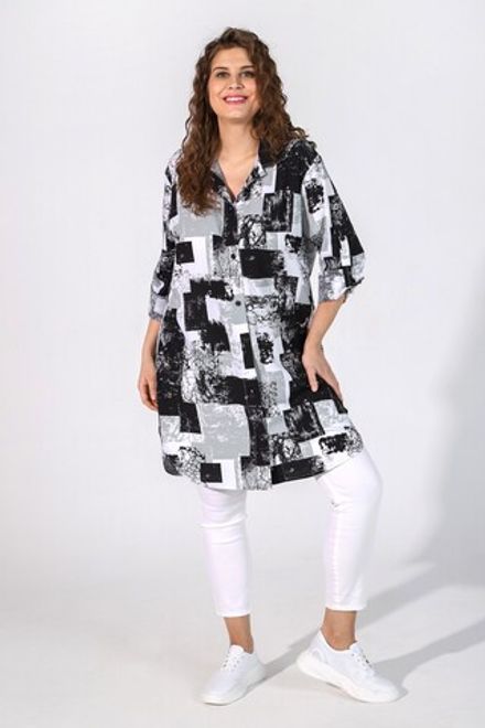 Туника (рубашка) Сага-3 Виотекс СЕРО-ЗЕЛЁНЫЙ