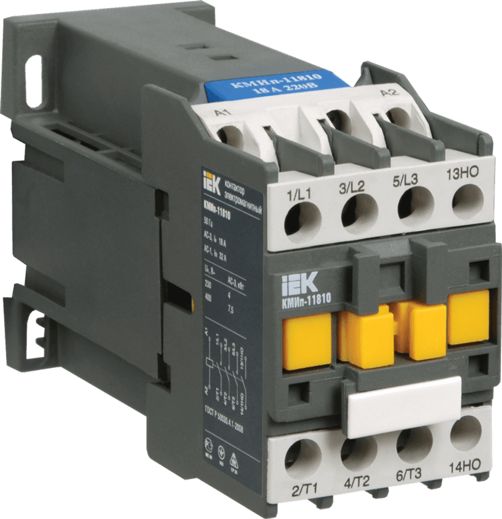 IEK Контактор КМИ-23210 32А 230В/АС3 1НО арт. KKM21-032-230-10