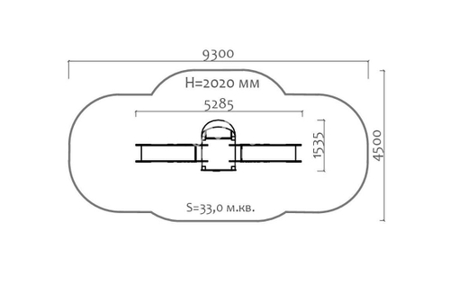 Горка двойная “Избушка” 08406
