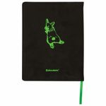 Дневник 1-11 класс 48 л., обложка кожзам (твердая), флуоресцентный, BRAUBERG, "КОРГИ", 105982