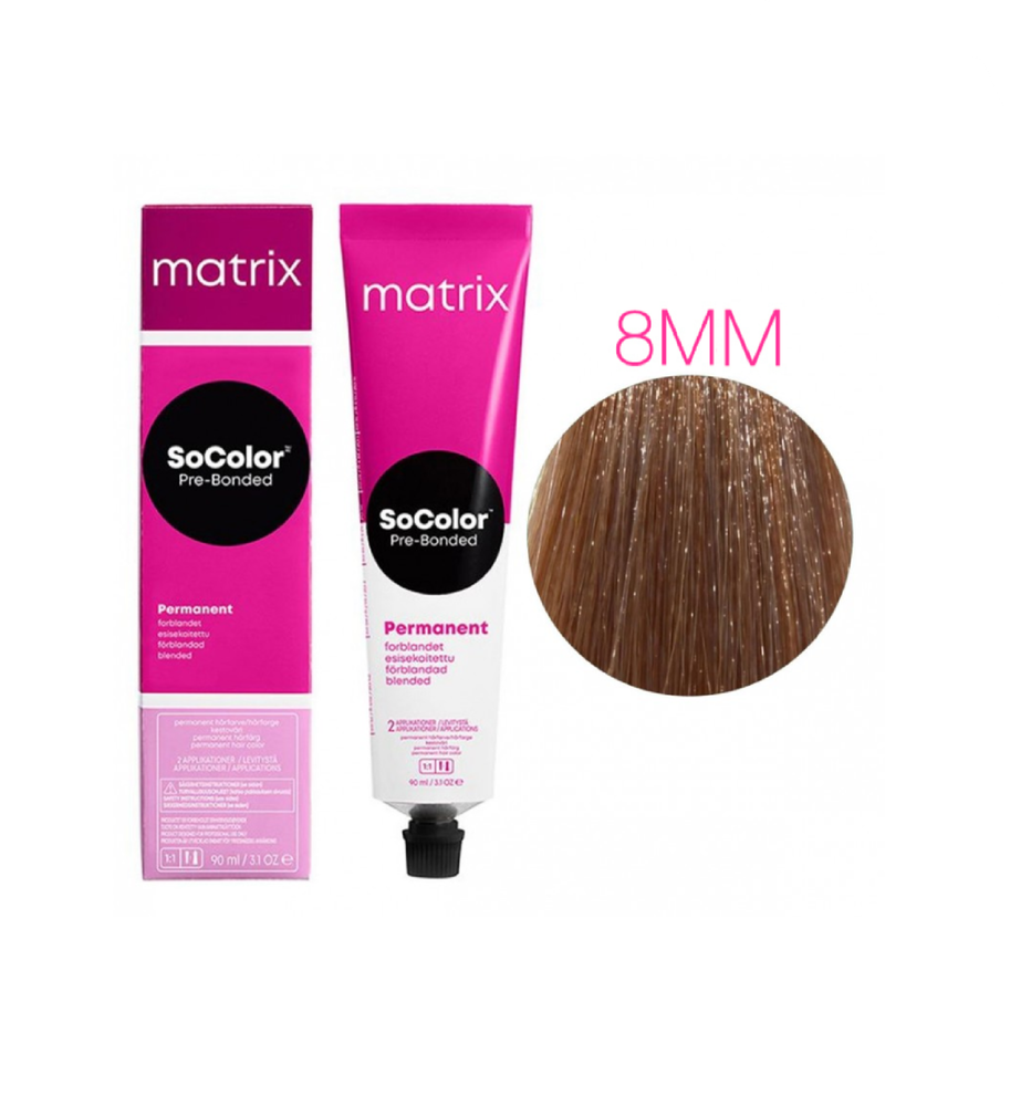 MATRIX SoСolor Pre-Bonded стойкая крем-краска для волос 90 мл 8MM светлый блондин мокка мокка