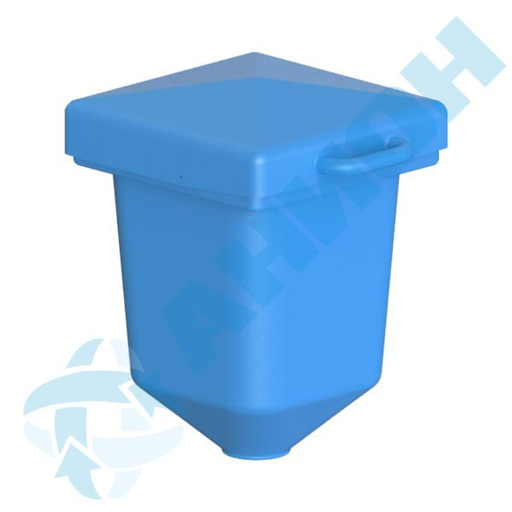 Бункер 60 л Анион 60 л. конусный (550x470x660см;синий) - арт.559505