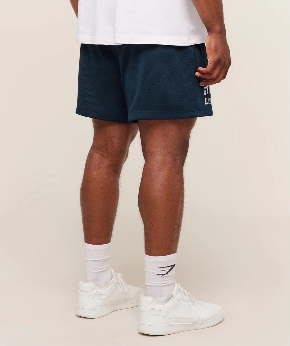 Шорты GYMSHARK Lifting 5" Mesh Shorts Navy