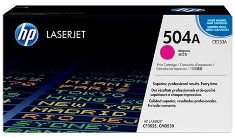 Картриджи HP CE253A пурпурный