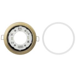 Светильник встраиваемый ЭРА KL35 SB /1 (к) под лампу GX53 бронза термокольцо в комплекте