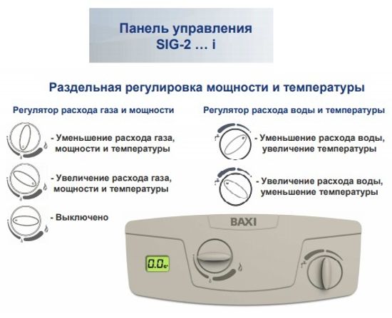 Газовая колонка Baxi SIG-2 14i