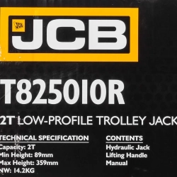 Домкрат подкатной гидравлический 2т JCB JCB-T825010R