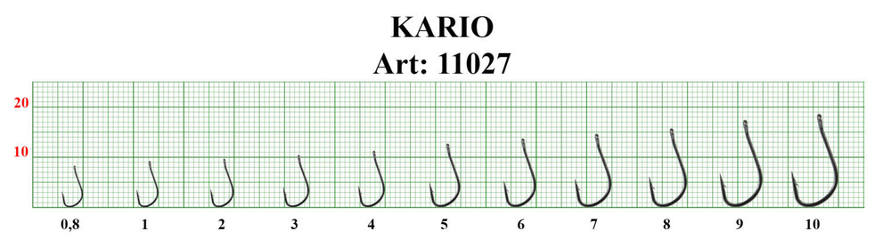 Крючок с ушком Fish Season 11027 BN Kayrio Han-Sure-Ring (10шт/уп)