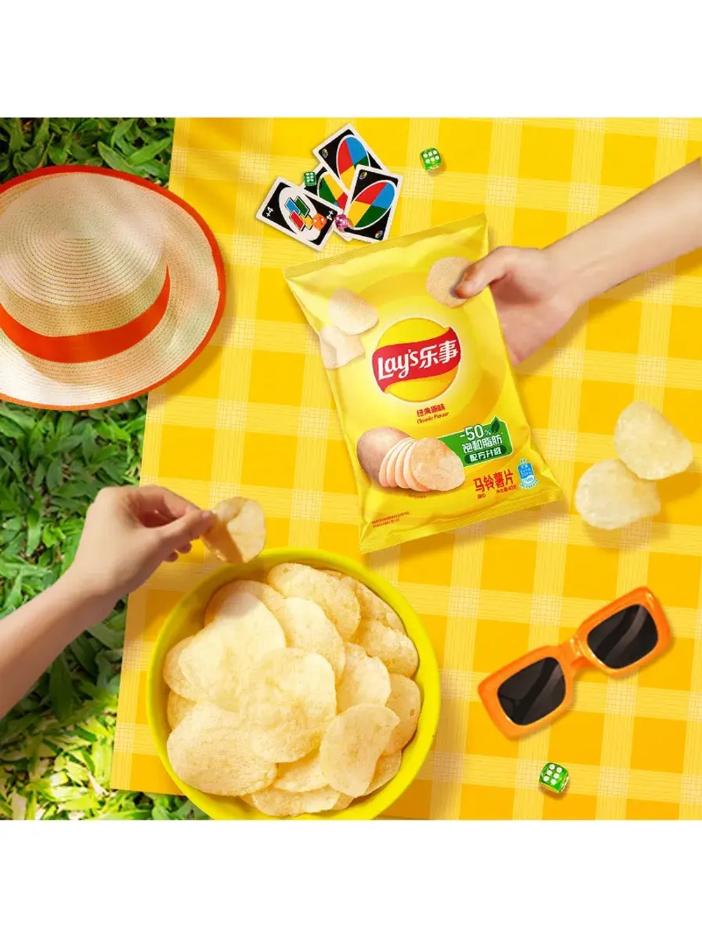 Чипсы Лейс из Китая Классический вкус 70 г