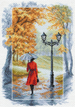 "Соло под дождем"-1675 канва с рисунком