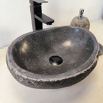 Раковина из речного камня RS-66029 43х33х15 из натурального камня