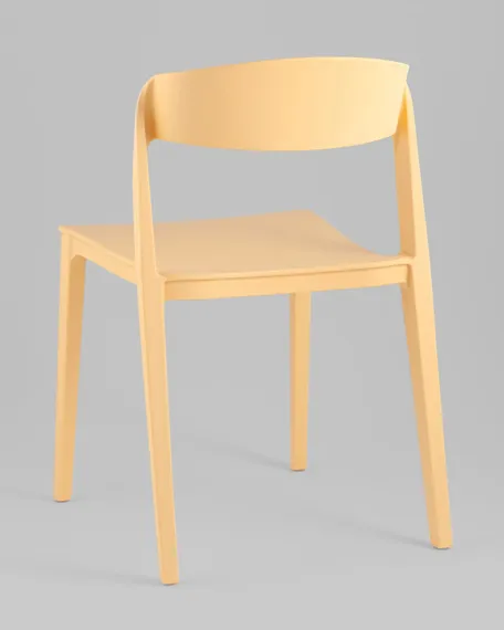 Стул Moris пластик бледно-желтый