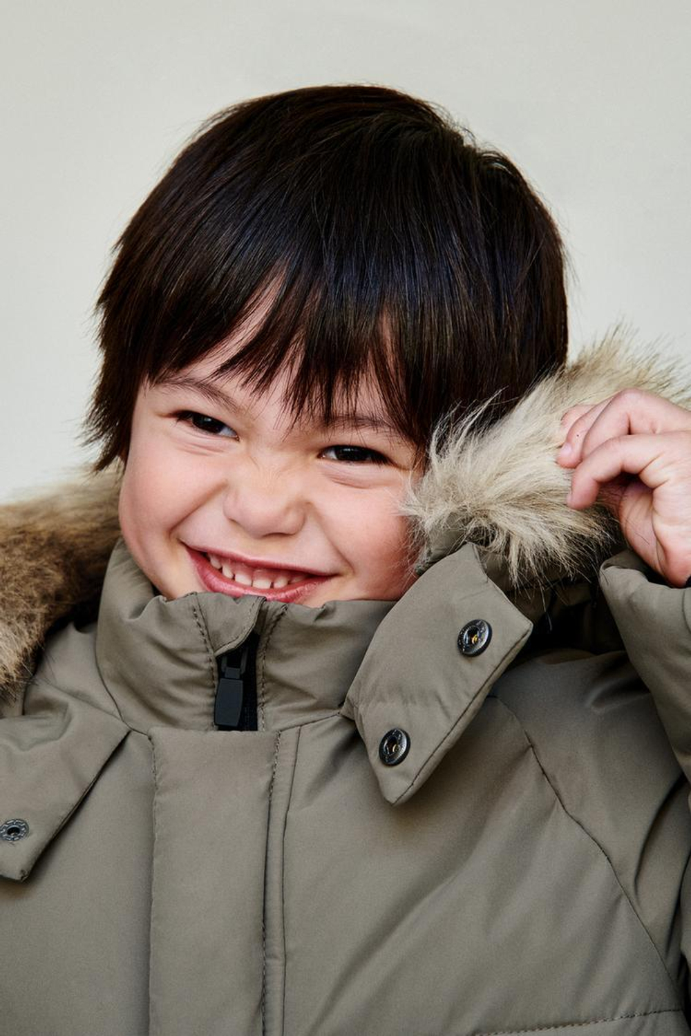 ZARA ДЛИННЫЙ ПУХОВИК ИЗ ПЕРА И ПУХА WATER REPELLENT И WIND RESISTANT, ХАКИ