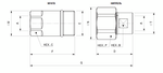 БРС РЕЗЬБОВЫЕ VLS 22x1.5 - D1/2 Ниппель