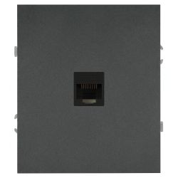 Розетка ЭРА Arktik 16-3107-06 информационная RJ45 графит | Эра Arktik