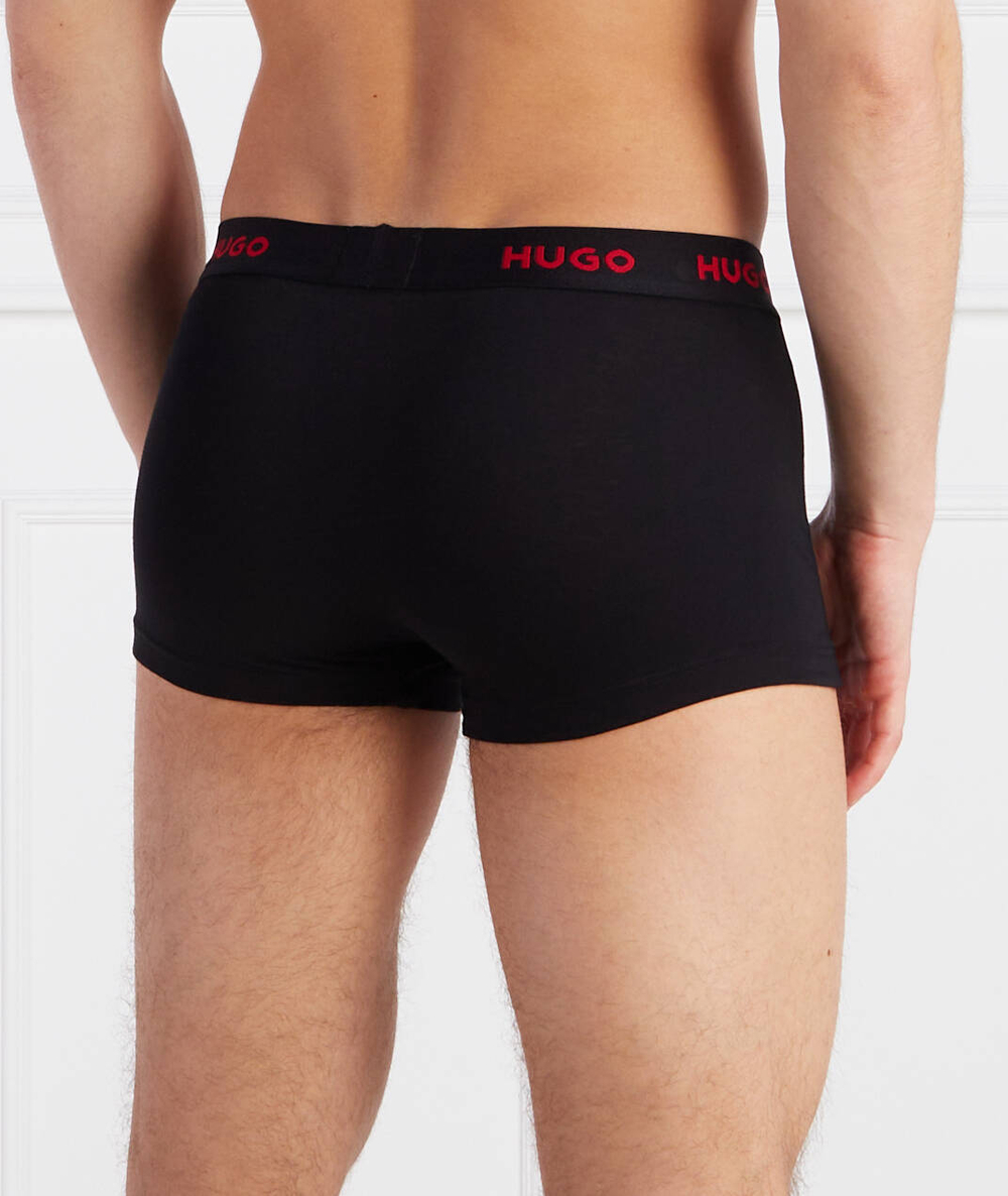 трусики-боксеры 3-pack Hugo Bodywear - черный(50469766)