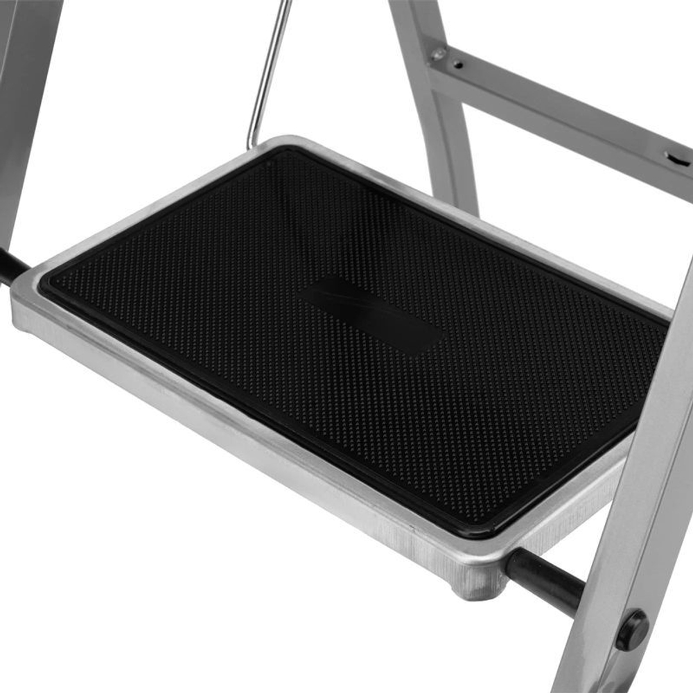 Стремянка 2 ступени стальная с противоскользящими накладками Сибртех