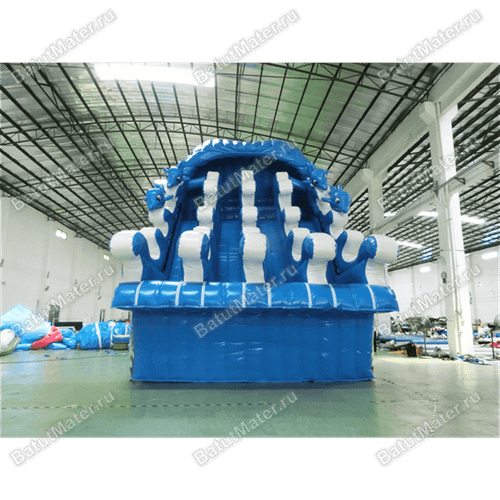 Надувная водная горка для бассейна «Сальто дельфина» 8*6*7 м