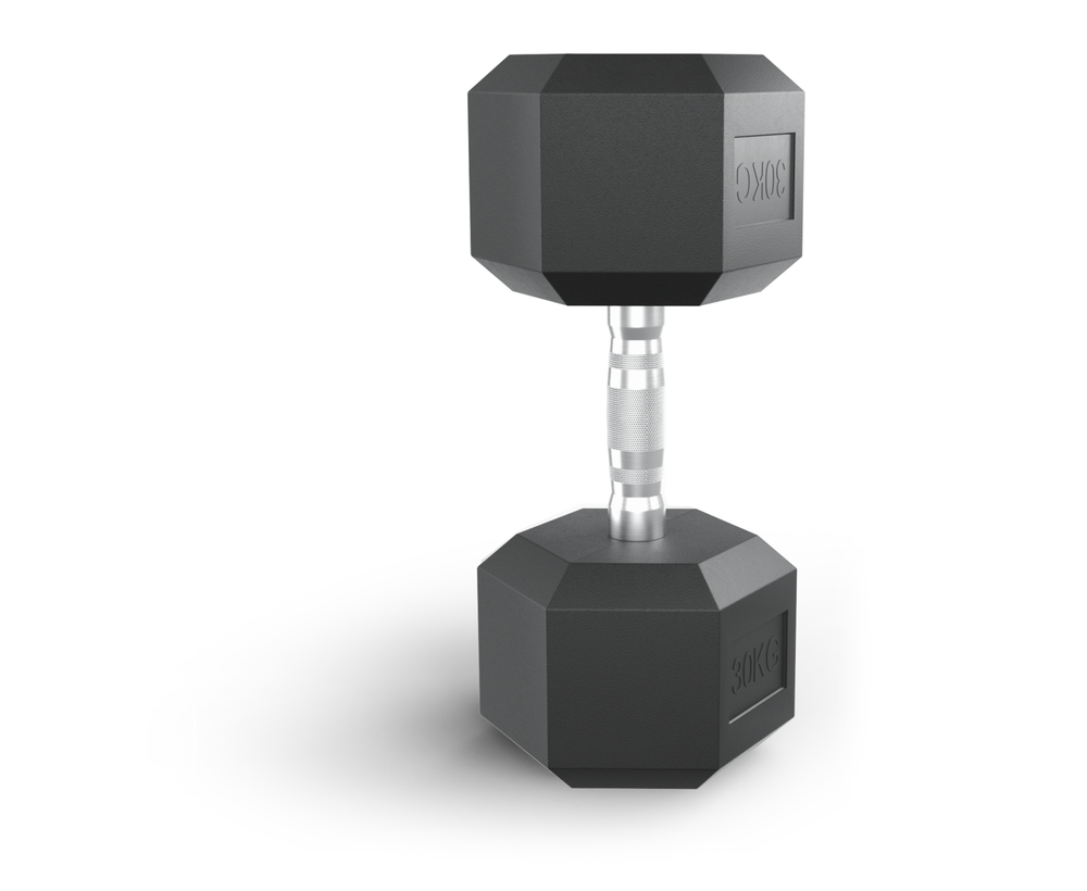 Гантель гексагональная UNIX Fit обрезиненная 30 кг / шт.