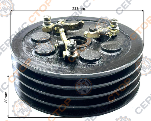 Сцепление в сборе 4 ручья, диаметр 23 (малая вилка выжима)