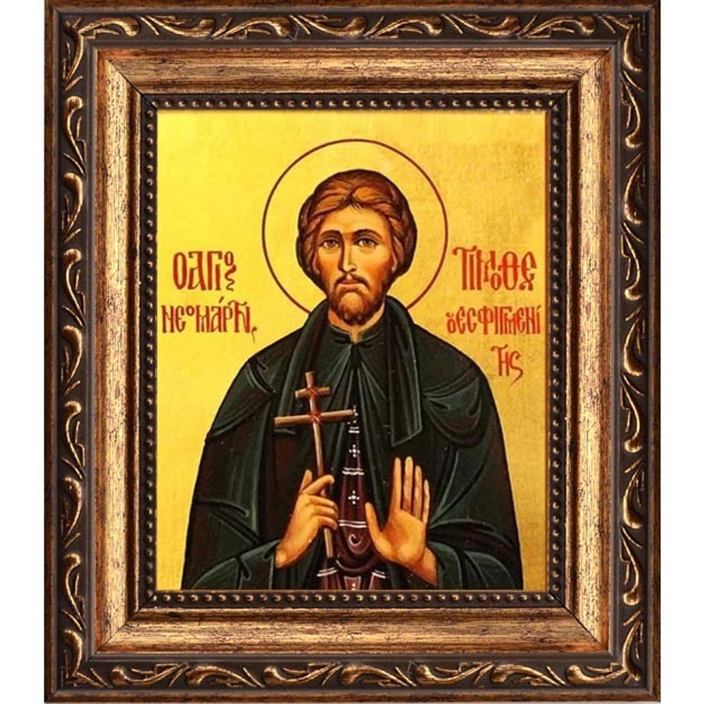 Тимофей Есфигменский, Адрианопольский, преподобномученик. Икона на холсте.