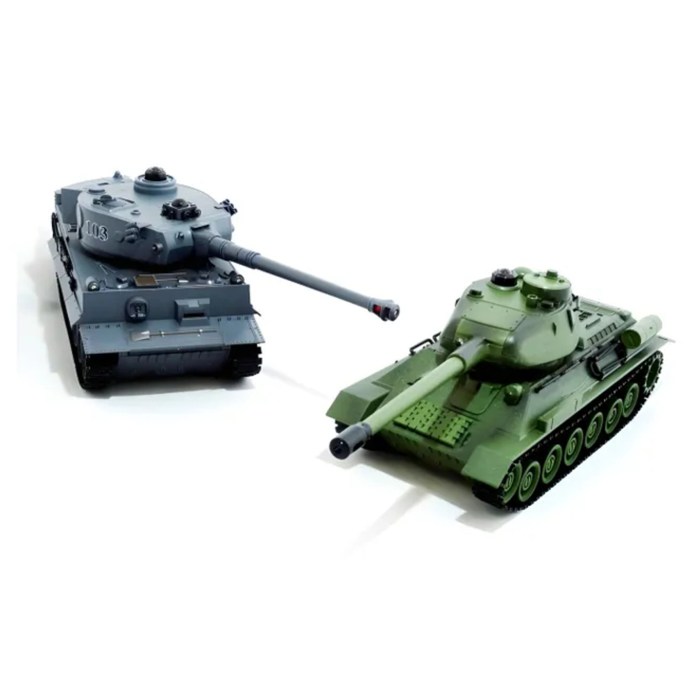 Радиоуправляемый танковый бой Zegan Т34 и Tiger масштаб 1:28 RTR 99824RU