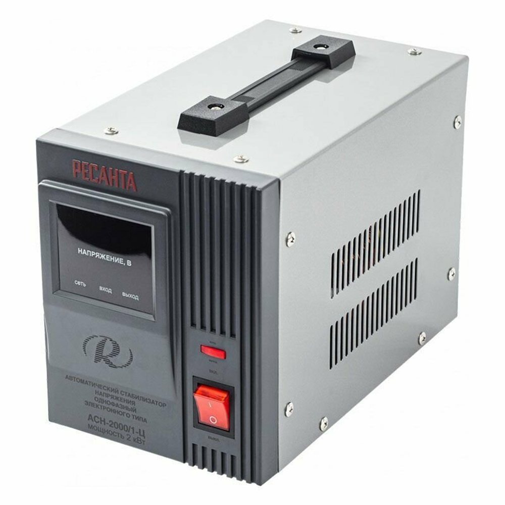 Стабилизатор напряжения однофазный 2 кВт РЕСАНТА АСН-2000/1-Ц