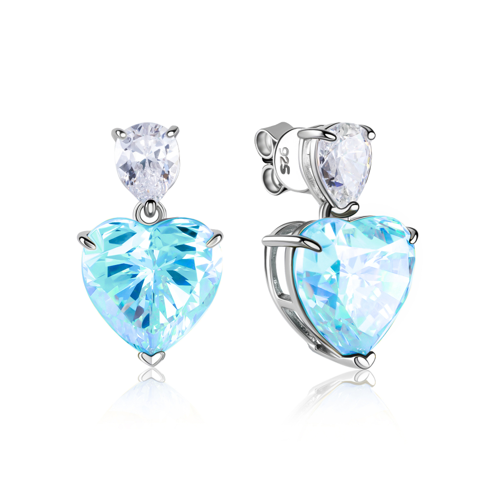 Серьги сердце
